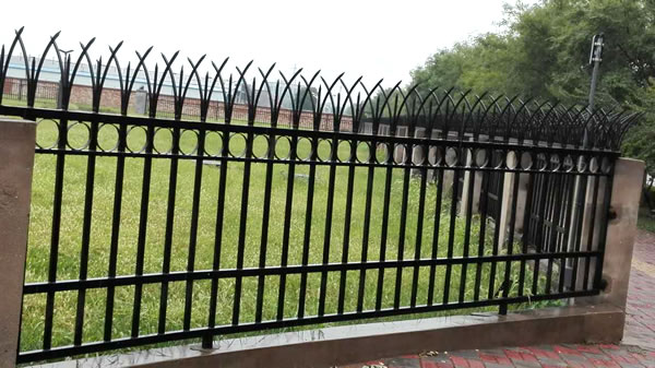 Wrought Iron Palisade Style Ornamental Fence